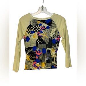 Y2K Abstract Pop Art Long Sleeve Top